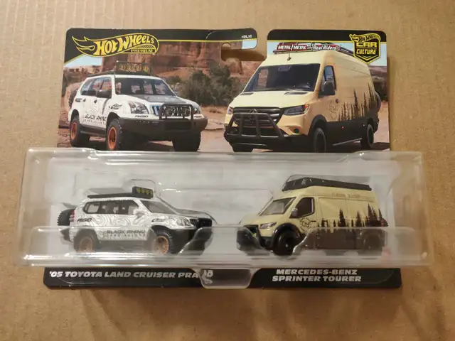 Hot Wheels Toyota Land Cruiser & Mercedes Sprinter 1:64 diecast  in Toys & Games in City of Toronto - Image 2