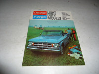 1969 Dodge/Fargo Light Duty Trucks Brochure. Can Mail!
