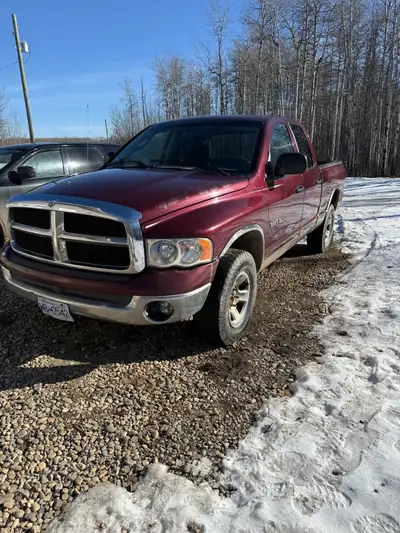 2002 dodge ram 1500 4 door with a 4.7 magnum and a 5 speed manual. Bought the truck for something to...
