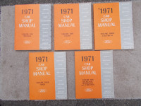 1971 FORD CAR SHOP MANUALS