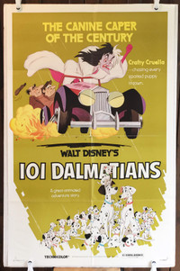 101 Dalmatians (R1979) original movie poster 