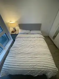 Grey IKEA Bed
