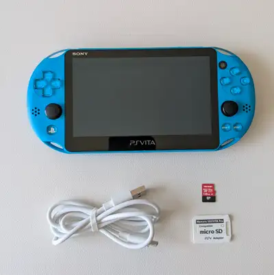 Sony PS Vita 2000 Blue Modded, View more