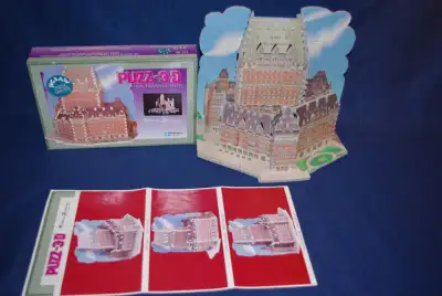 From Wrebbit Canada the 1997 edition of The Chateau Frontenac (Tourisme Quebec) 3D jigsaw puzzle. Th...