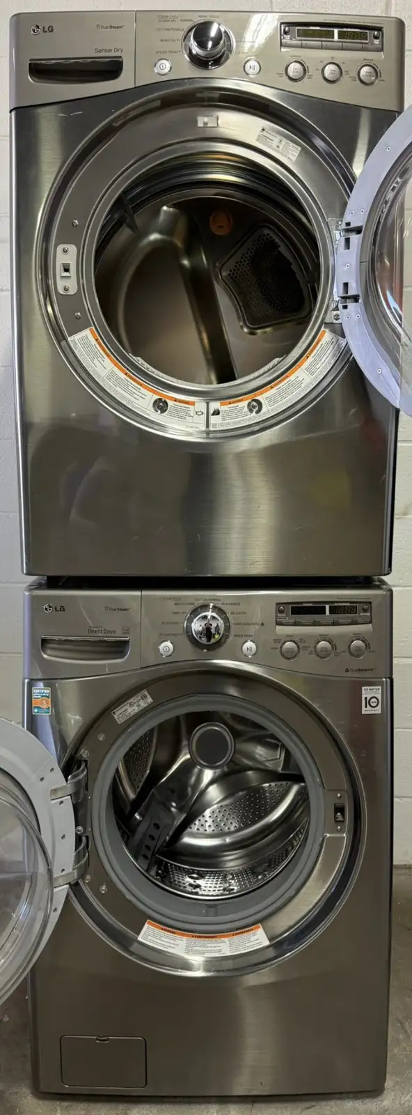 GAS Stackable Set “LG” Washer / Dryer H39/W27/D30 in Washers & Dryers in City of Toronto - Image 3