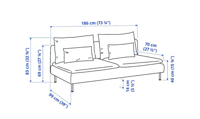 IKEA Soderhamn sofa - fridtuna light beige in Couches & Futons in City of Toronto - Image 2