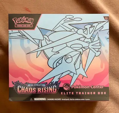 Chaos Rising Pokémon Center ETB Rip in Corner, View more