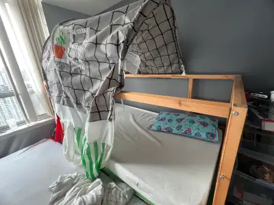 IKEA bunk bed+mattress $80 North York pick up