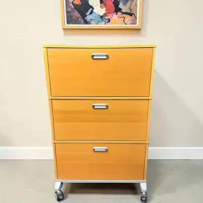 MOVING!!! Vintage IKEA 3-Drawer Filing Cabinet with Castors, View more