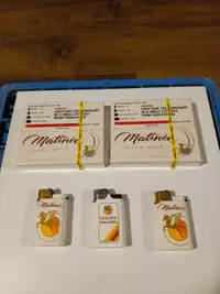 Vintage Tobacco Matinee Ultra Mild Sealed Cigarettes,Lighters 5