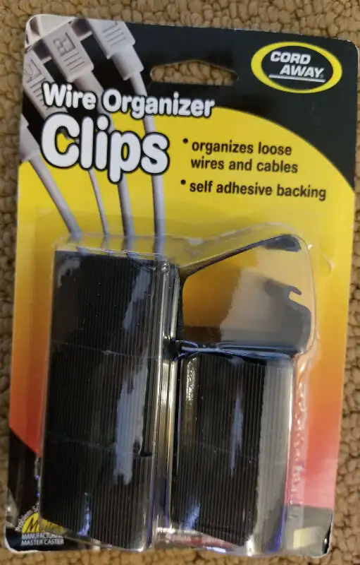 Master Products Cord Away Wire Clips, Self-Adhesive, 6/Pack for in Storage & Organization in Ottawa - Image 5