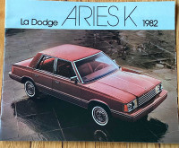 1982 DODGE ARIES K,AUTO BROCHURE FOR SALE