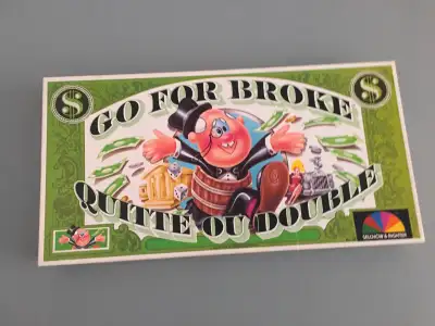 Quitte Ou Double jeu de société. Complet. Go For Broke board game. Complete.