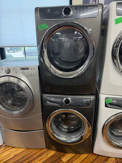  Electrolux stainless steel washer dryer set, View more