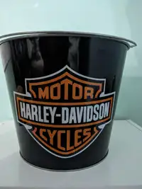 Harley Davidson & Miller draft galvanized ice pale bucket