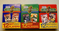 Pro Set FOOTBALL … 1990 Collect-A-Book … All 3 Series … COMPLETE