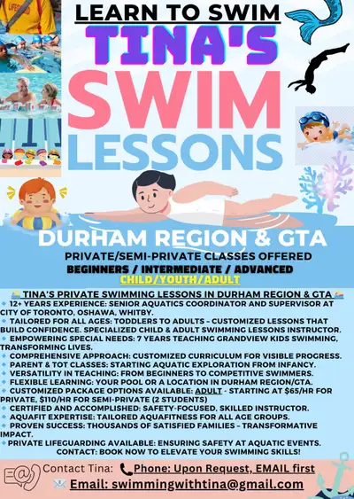 Tina's Swim Lessons - Learn To Swim For All Ages, View more