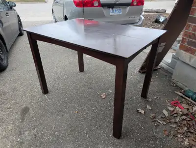 Solid Wood Dining Table with Leaf, View more
