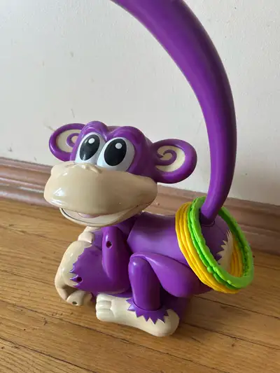 Battery-Operated Monkey Ring Toss Toy, View more