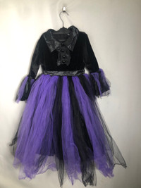 Girls Purple / Black Halloween Dress / Costume. 3-4 T.