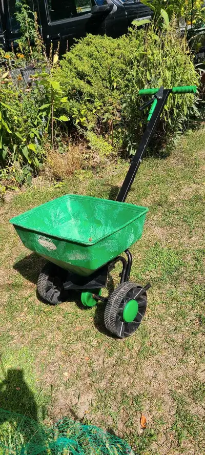 Large Broadcast Spreader Cart for Lawn Fertilizer & Grass Seed, View more