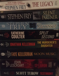 Crime Novels Assorted Authors Lot