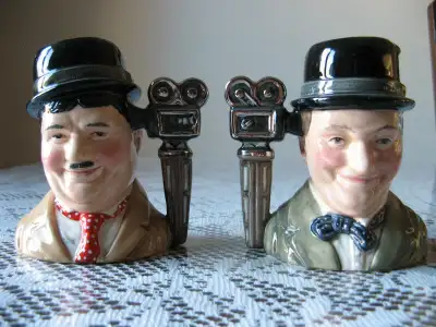Laurel / Hardy character jug Royal Doulton, View more