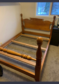 Double bed frame and spring box