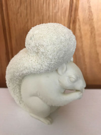 “Snowbaby” Dept 56 Large Bisque Porcelain Squirrel 2001
