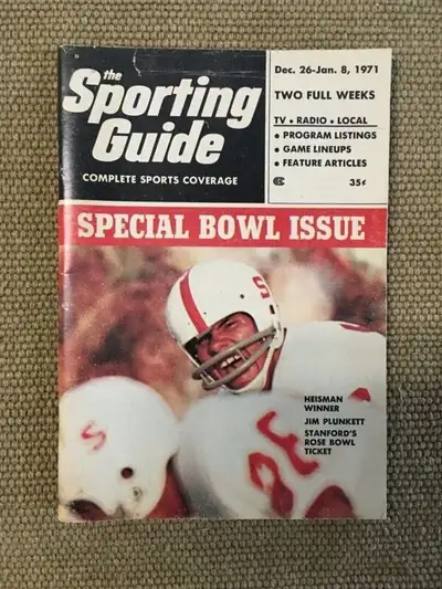 The Sporting Guide - Special Bowl Issue / Dec 26 - Jan 8, 1971 - 26 pages/ illustrated / TV listings...