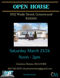 Open House - Saturday March 23