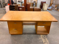 Large wood drafting table