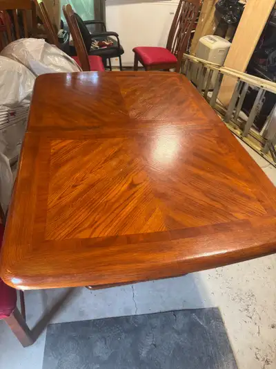 Oak table 6 chairs, View more