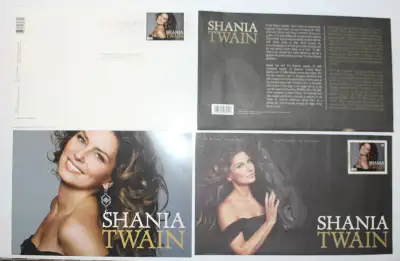 POSTCARD & First Day Cover Canada MINT 2013 set SHANIA TWAIN fem, View more