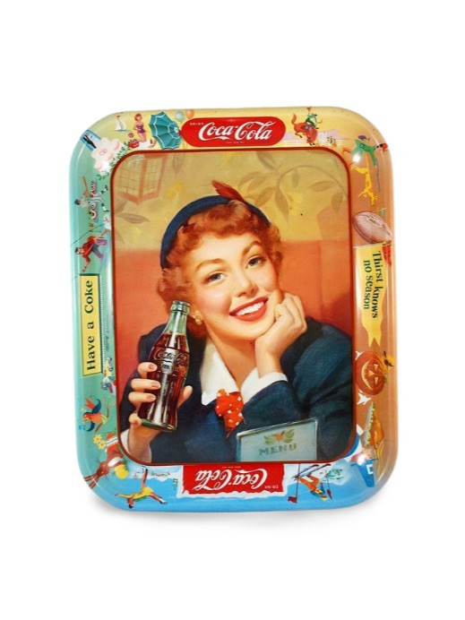 Coca-Cola 1950's 'Thirst Knows No Season' Rare Advertising Tray in Arts & Collectibles in Markham / York Region
