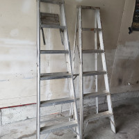 Two 6ft aluminum ladders
