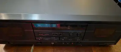 Sony Stereo Dual Cassette Deck Model TC-WR570, View more