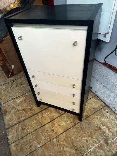 IKEA Black and White 4-Drawer Dresser, View more