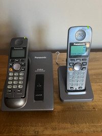 Panasonic 2 - Handset 5.8 GHz Cordless Phone Set