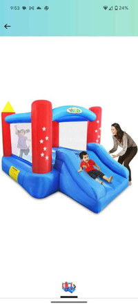 Bouncy castle with slide