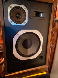 2 Haut parleurs ,speakers ,3 way vintage