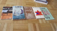 5VARIOUS VINTAGE BOOKS/GUIDES:HUNTING,SAILING,MAPGUIDE,BEN WICKS