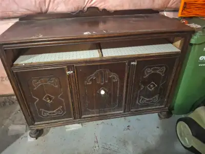 antique wooden cabinet , View more