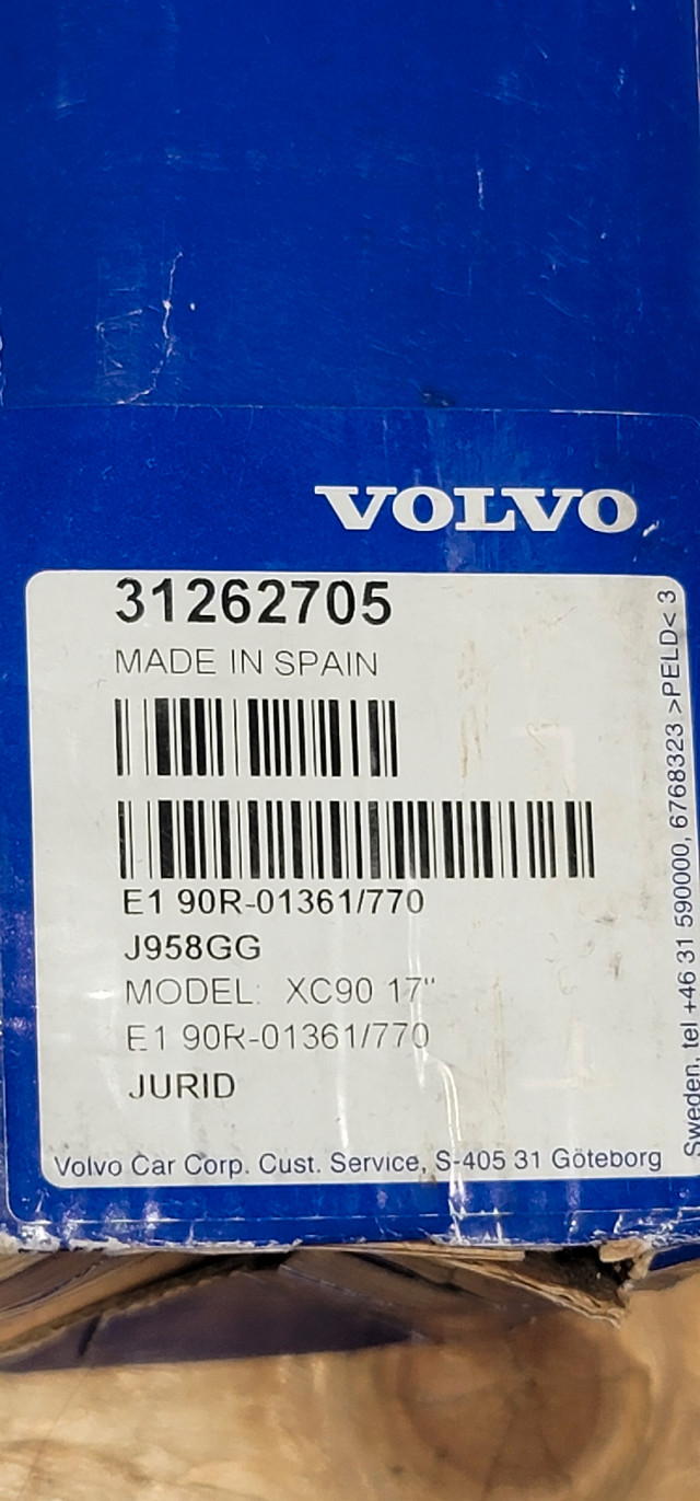 Volvo xc90 break pads in Garage Sales in Winnipeg - Image 3