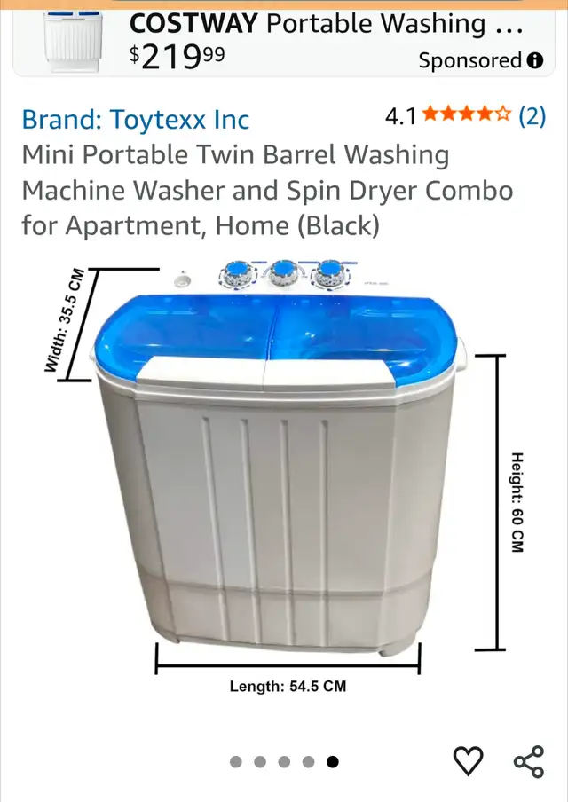 mini Washer in Washers & Dryers in Bedford - Image 3