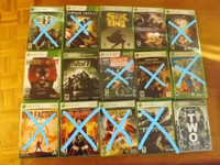 Various XBOX 360 used video games
