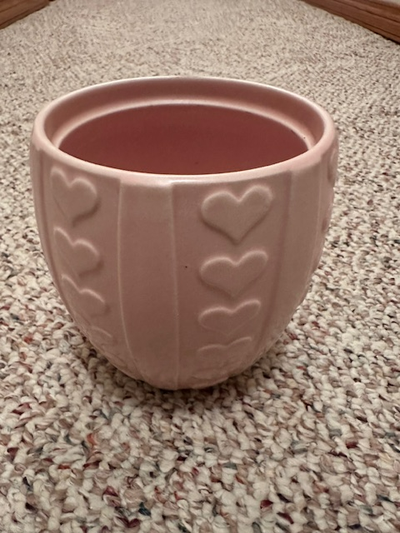 Pink Heart Ceramic Plant Pot, View more