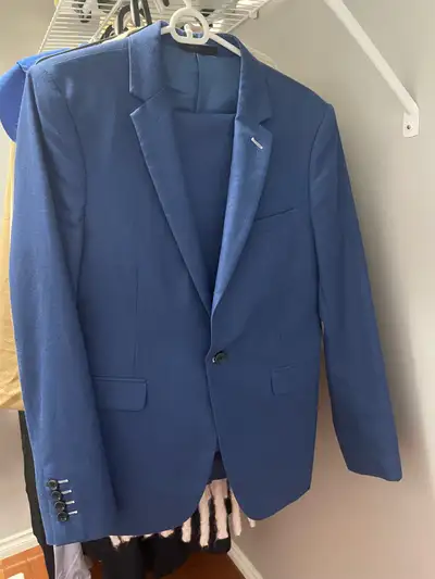 Men’s blue suit with pants, View more