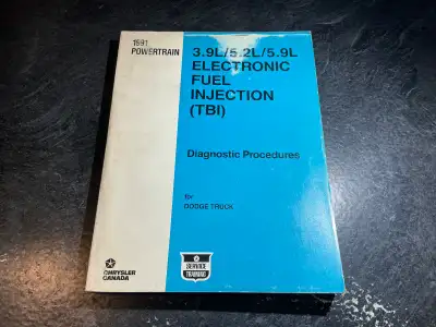 1991 Dodge 3.9L/5.2L/5.9L Truck Fuel Injection (TBI) Shop Manual, View more