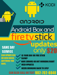 Tv box and android box updates